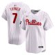 Men's Philadelphia Phillies Trea Turner Nike White 2024 MLB World Tour London Series Home Limited Player Jersey