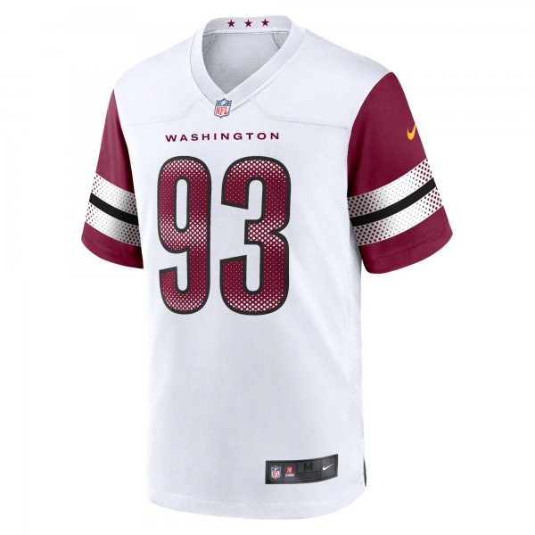 Men's Washington Commanders Jonathan Allen Nike White Game Jersey