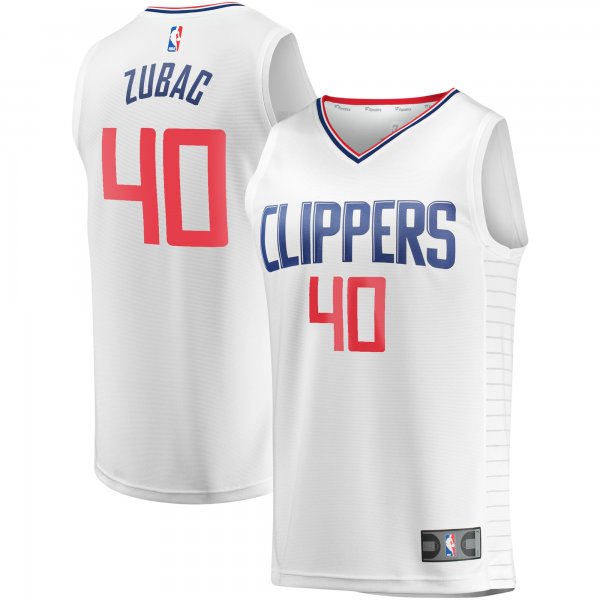 Youth LA Clippers Ivica Zubac Fanatics White Fast Break Player Jersey - Association Edition