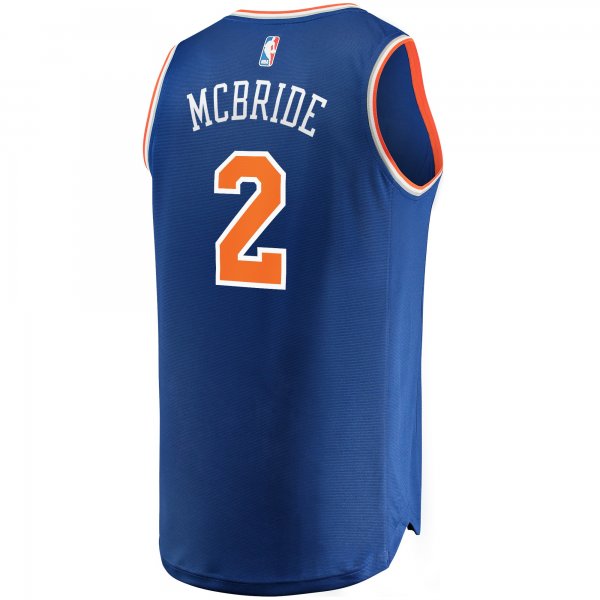 Men's New York Knicks Miles McBride Fanatics Blue Fast Break Replica Jersey - Icon Edition