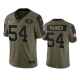 San Francisco 49ers Fred Warner Olive 2021 Salute To Service Men's Limited NFL Jersey