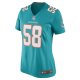 Women's Miami Dolphins Connor Williams Nike Aqua Game Player Jersey