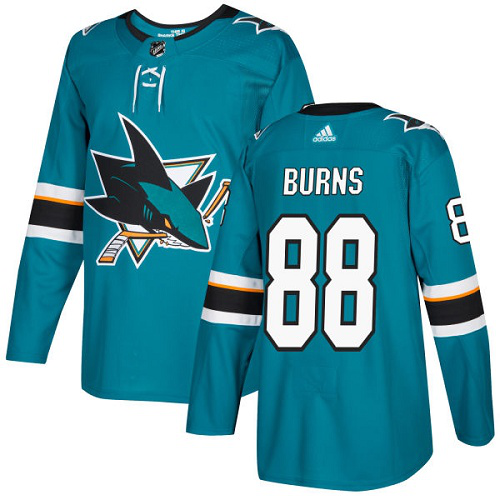 Adidas San Jose Sharks #88 Brent Burns Teal Home Stitched NHL Jersey