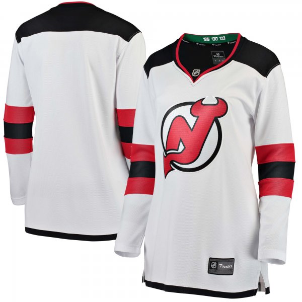 Women's New Jersey Devils Fanatics White Away Breakaway Jersey