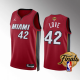 Kevin Love Men's Miami Heat 2023 NBA Finals Red #42 Icon Edition Jersey