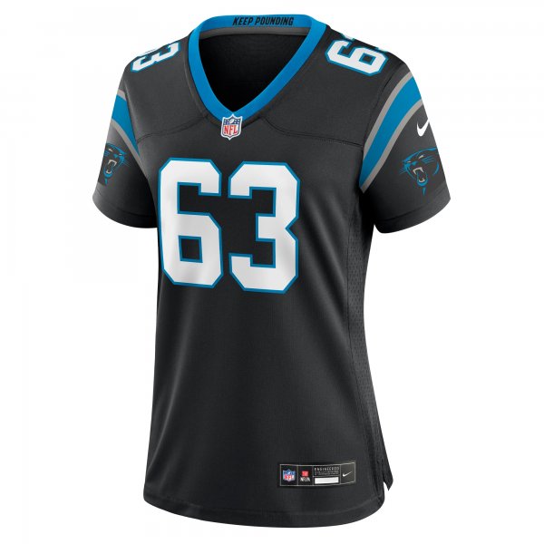 Women's Carolina Panthers Austin Corbett Nike Black Team Game Jersey