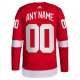 Men's Detroit Red Wings  adidas Red Home  Primegreen Custom Jersey