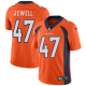 Men's Nike Denver Broncos #47 Josey Jewell Orange Team Color Stitched NFL Vapor Untouchable Limited Jersey