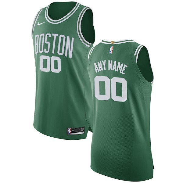 Men's Nike Boston Celtics Green Icon Edition Custom Jersey