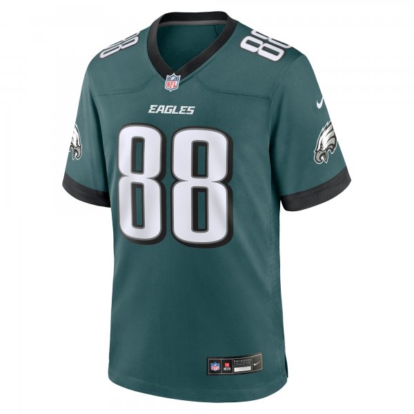 Men's Philadelphia Eagles Dallas Goedert Nike Midnight Green Team Game Jersey