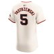 Men's San Francisco Giants Mike Yastrzemski Nike Cream Home Elite Player Jersey