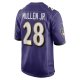 Men's Baltimore Ravens Trayvon Mullen Jr. Nike  Purple Team Game Jersey