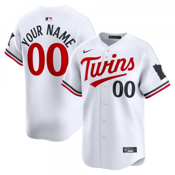 Men's Minnesota Twins Nike White Home Limited Custom Jersey