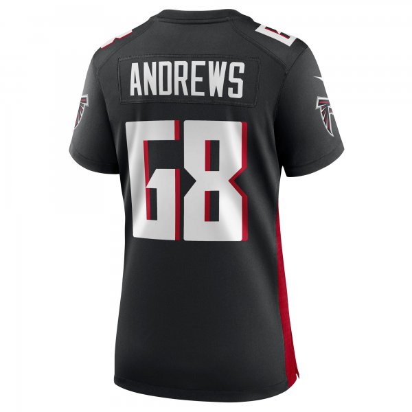 Women's Atlanta Falcons Josh Andrews Nike Black Game Player Jersey