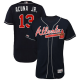 Men's Atlanta Braves #13 Ronald Acuna Jr. Navy Blue Flexbase Collection Stitched MLB Jersey