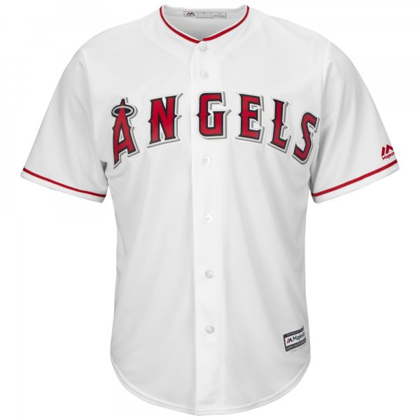 Men's Los Angeles Angels Zack Cozart Majestic White Home Cool Base Player Jersey