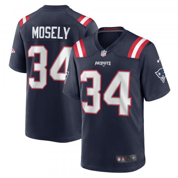 Men's New England Patriots Quandre Mosely Nike Navy Home Game Player Jersey