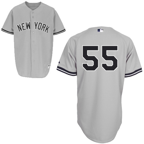 Men's New York Yankees #55 Russell Martin Grey Stitched MLB Jersey