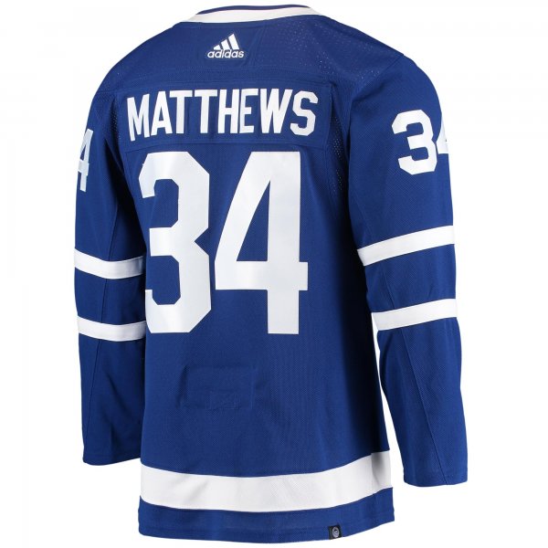 Men's Toronto Maple Leafs Auston Matthews adidas Blue Home Primegreen Player Jersey