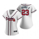 Women's Atlanta Braves #23 Michael Harris II White MLB Jersey