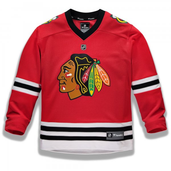 Youth Chicago Blackhawks Fanatics Red Home Replica Custom Jersey