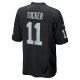 Men's Las Vegas Raiders Tre Tucker Nike  Black Team Game Jersey