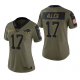 Women's Buffalo Bills Josh Allen Olive 2021 Salute To Service Limited NFL Jersey