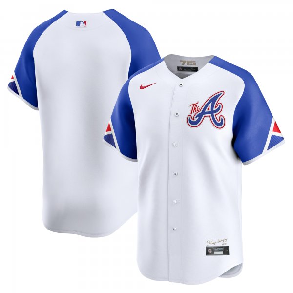 Men's Atlanta Braves  Nike White City Connect Limited Jersey