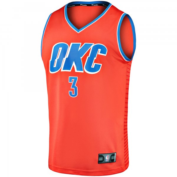 Men's Oklahoma City Thunder Josh Giddey Fanatics Orange Fast Break Replica Player Jersey - Statement Edition