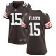 Women's Cleveland Browns #15 Joe Flacco Nike Brown Vapor Untouchable Limited Stitched NFL Jersey