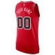 Men's Chicago Bulls Nike Red Custom Jersey - Icon Edition