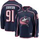 Men's Columbus Blue Jackets Kent Johnson Fanatics Navy Home Breakaway Jersey