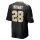 Men's New Orleans Saints Rejzohn Wright Nike  Black  Game Jersey