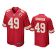 Men's Kansas City Chiefs #49 Daniel Sorensen Red Game Jersey