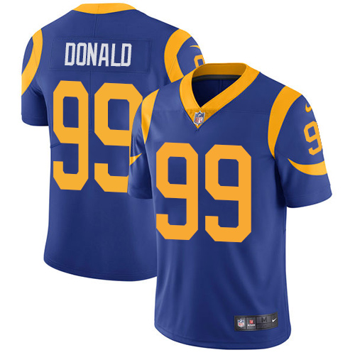 Nike Los Angeles Rams #99 Aaron Donald Royal Blue Alternate Men's Stitched NFL Vapor Untouchable Limited Jersey