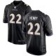 Men's Nike Baltimore Ravens #22 Derrick Henry Black Limited Stitched Jersey