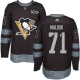 Pittsburgh Penguins #71 Evgeni Malkin Black 1917-2017 100th Anniversary Stitched NHL Jersey