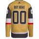 Men's Vegas Golden Knights  adidas Gold Home  Primegreen Custom Jersey