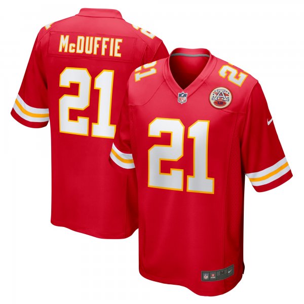 Men's Kansas City Chiefs Trent McDuffie Nike Red Player Game Jersey