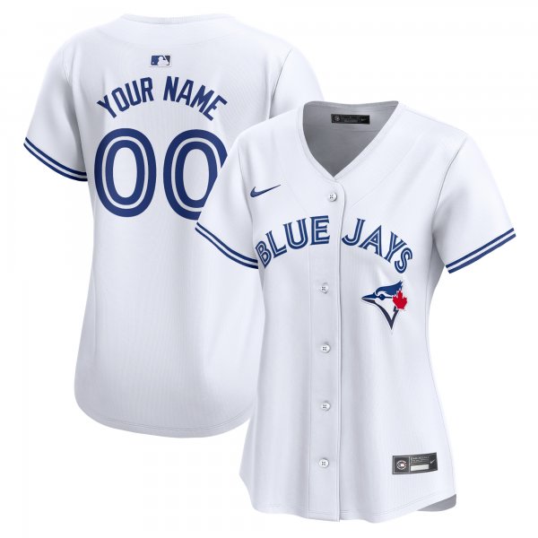 Women's Toronto Blue Jays Nike White Home Limited Custom Jersey