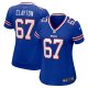 Women's Buffalo Bills Travis Clayton Nike  Royal Game Jersey