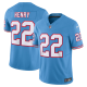 Men's Tennessee Titans #22 Derrick Henry Nike Light Blue Oilers Throwback Vapor F.U.S.E. Limited Jersey