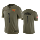 Washington Commanders Jahan Dotson #1 Olive 2022 Salute To Service Limited Jersey