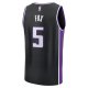 Men's Sacramento Kings De'Aaron Fox Fanatics Black Fast Break Replica Player Jersey - Icon Edition