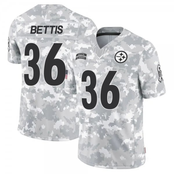 Men's Jerome Bettis Pittsburgh Steelers 2024 Salute to Service Jersey