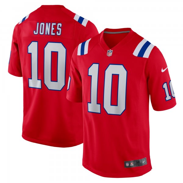 Men's New England Patriots Mac Jones Nike Red Game Jersey