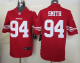 Nike San Francisco 49ers #94 Justin Smith Red Team Color Men's Stitched NFL Limited Jersey