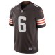 Men's Cleveland Browns Baker Mayfield Nike Brown Vapor Limited Player Jersey