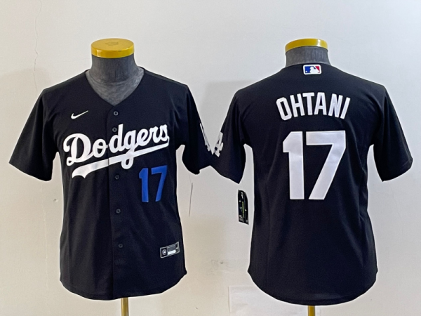 Youth Los Angeles Dodgers #17 Nike Black Shohei Ohtani Jersey