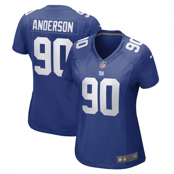 Women's New York Giants Ryder Anderson Nike Royal Game Player Jersey